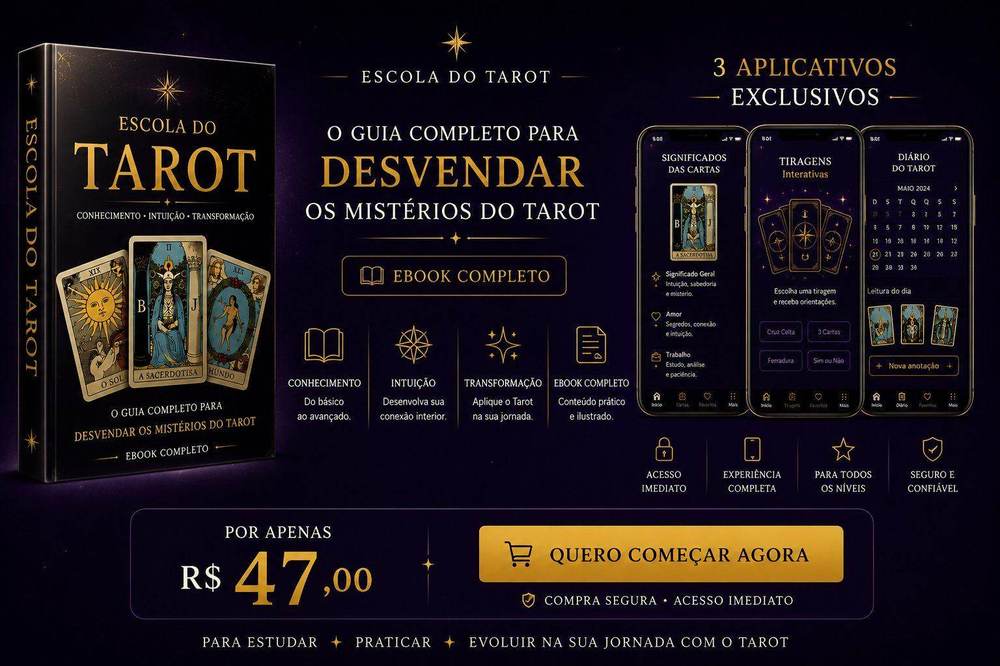 Escola do Tarot — eBook completo por R$ 47,00. Quero começar agora.